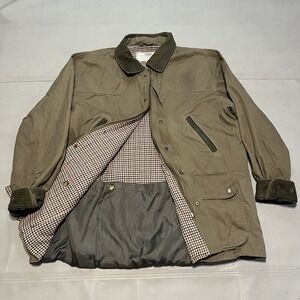 Boyt Harness Co. Field Barn Chore Coat Men Olive Green Cotton Outdoor Jacket-XL-